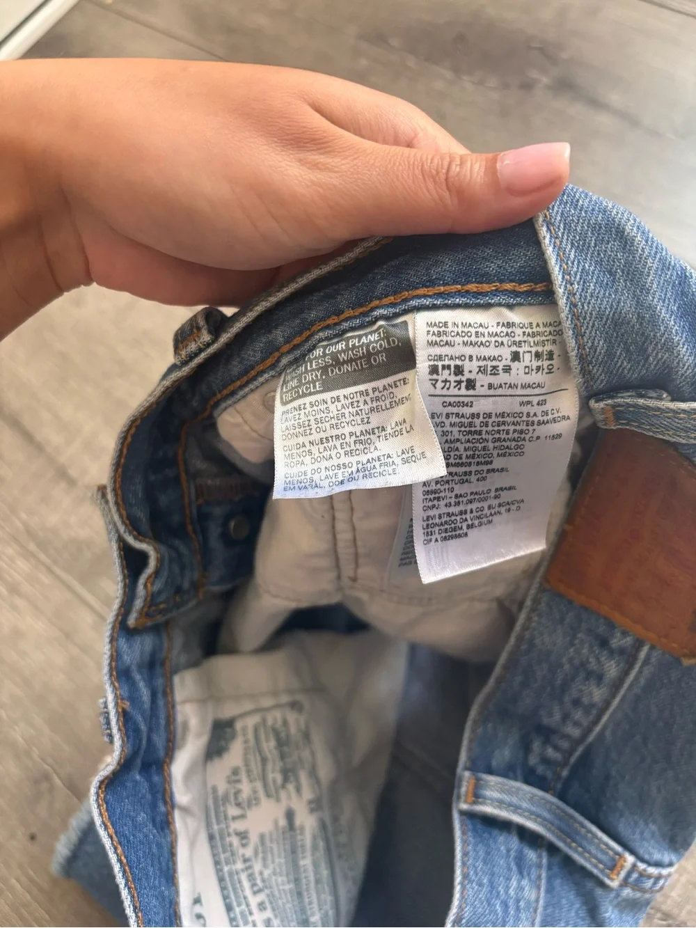 Levi’s Denim Distressed Cutoff Shorts - Blue
